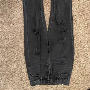 Pacsun Black Boyfriend Highwaisted rip jeans